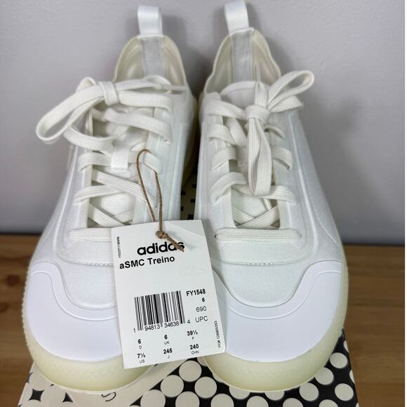 New Adidas by Stella McCartney ASMC Treino Sneakers in White Women's Size 7.5 - Picture 8 of 10